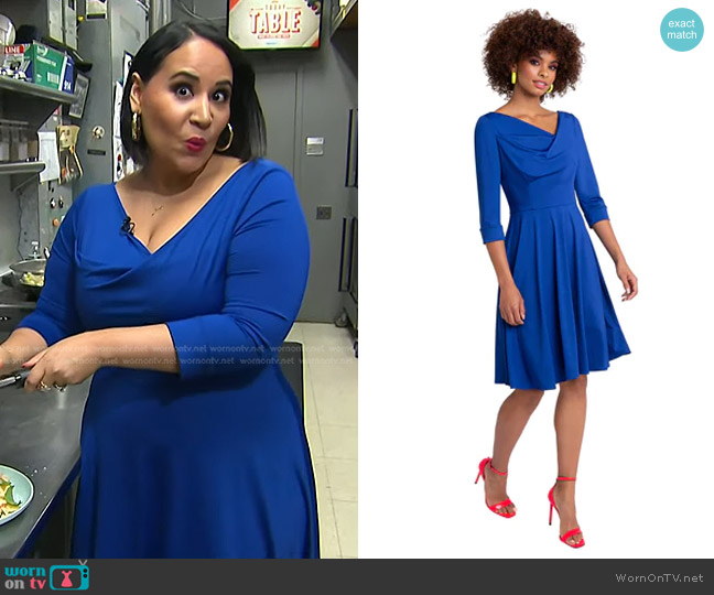 Black Halo Jackie O Swing Dress - Stretch Jersey worn by Alejandra Ramos on Today