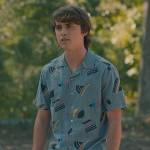 Kyle’s blue geometric print shirt on Sweet Magnolias