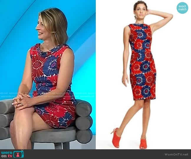 Boden Martha Sheath Dress worn by Samantha Brown on Today