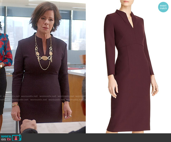 BOSS Debara Sheath worn by Margaret Wright (Marcia Gay Harden) on So Help Me Todd