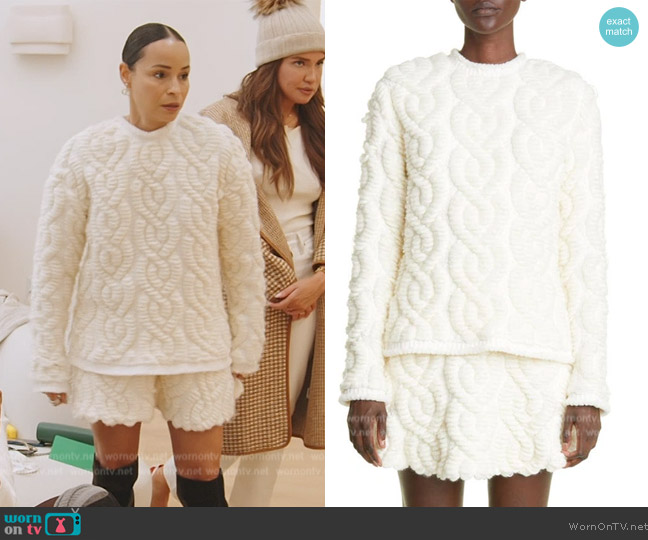 WornOnTV: Sai's white cable knit sweater on The Real Housewives of New York  City, Sai De Silva
