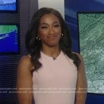 Brittany Bell’s pink ribbed dress on Good Morning America