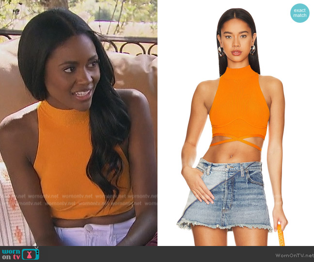 Camila Coelho Adona Top worn by Charity Lawson on The Bachelorette