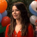 Carly’s red cardigan on iCarly