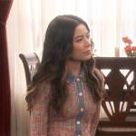 Carly’s pink tweed button front dress on iCarly