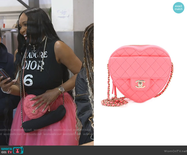 WornOnTV: Kandi's black Loui Vuitton logo bag on The Real