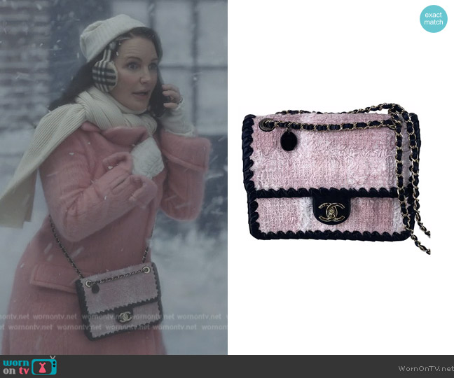 Chanel Easy Carry Tweed Hand Bag worn by Charlotte York (Kristin Davis) on And Just Like That