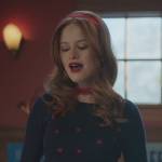 Cheryl’s blue floral print sweater on Riverdale