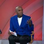 Chris Witherspoon’s blue double breasted blazer on Today