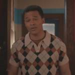 Clay’s argyle short sleeve polo on Riverdale