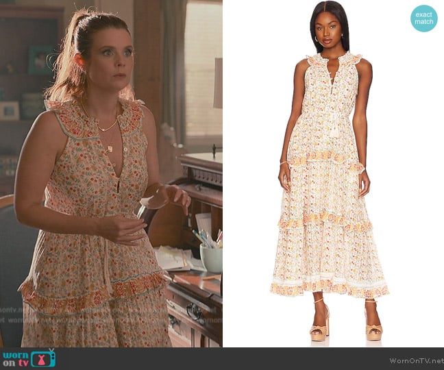 Cleobella Kyra Ankle Dress worn by Maddie Townsend (JoAnna Garcia Swisher) on Sweet Magnolias