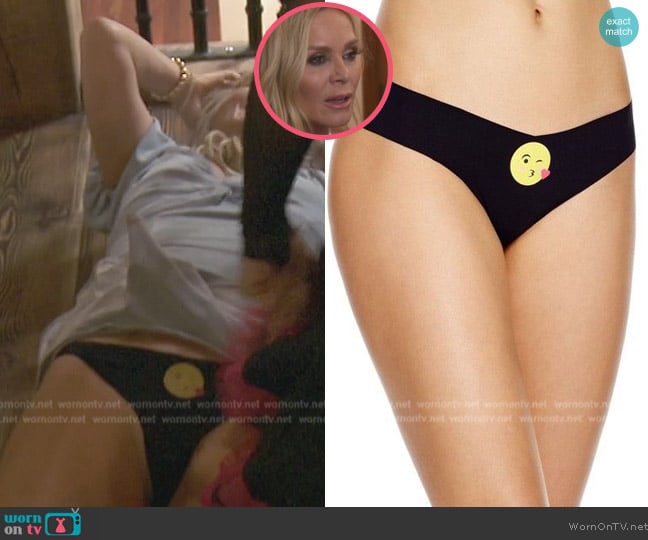 Commando Emoji Thong worn by Tamra Judge on The Real Housewives of Orange County