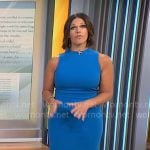 Dana Jacobson’s blue sleeveless dress on CBS Mornings