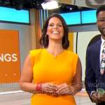 Dana Jacobson’s orange dress on CBS Mornings