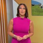Dana Jacobson’spink high-low dress on CBS Saturday Morning