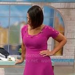Dana Jacobson’s pink cutout trim dress on CBS Mornings