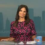 Darlene’s black and pink floral dress on Today