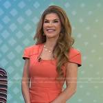 Dr. Dendy Engelman’s orange cap sleeve dress on Today