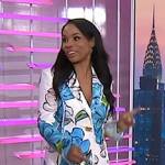 Devyn Simone’s white floral print blazer by Today