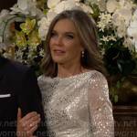 Diane’s metallic star dress on The Young and the Restless