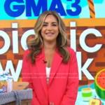 Dina Deleasa-Gonsar’s pink blazer and shorts on Good Morning America