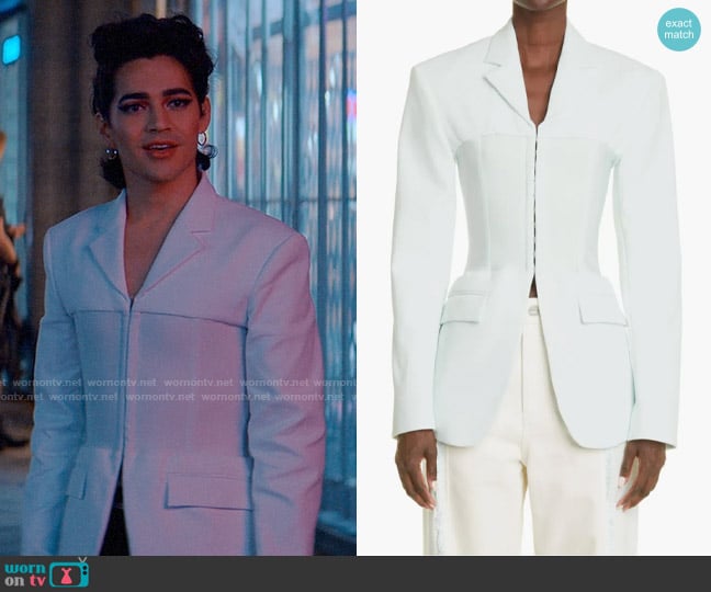 Dion Lee Corset Inset Blazer worn by Marco Mejia (Miss Benny) on Glamorous