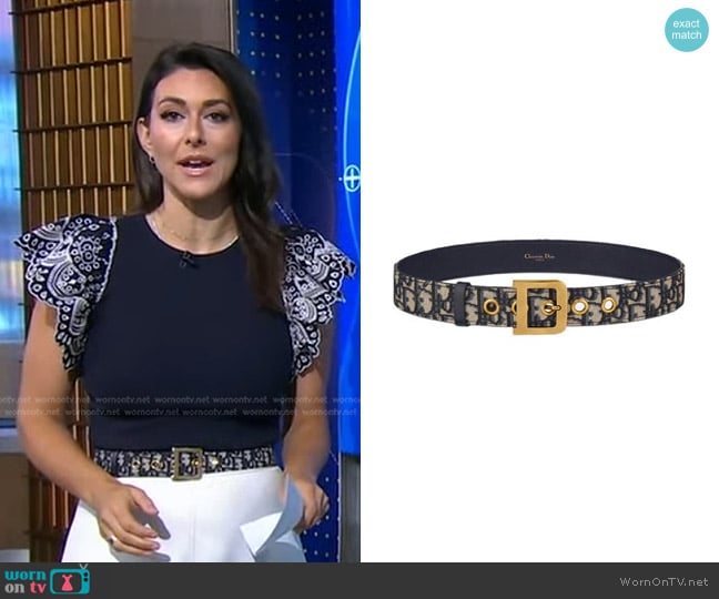 Dior Diorquake Belt worn by Erielle Reshef on Good Morning America