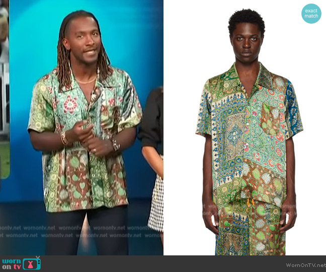 WornOnTV: Scott’s green paisley print shirt on Access Hollywood | Scott ...