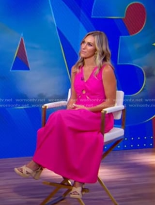 Dr. Morgan Cutlip’s pink cutout dress on Good Morning America