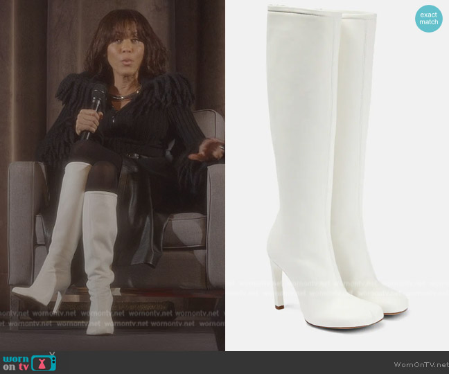 Dries Van Noten Leather knee-high boots worn by Lisa Todd Wexley (Nicole Ari Parker) on And Just Like That