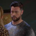 EJ DiMera’s grey speckled sweater on Days of our Lives