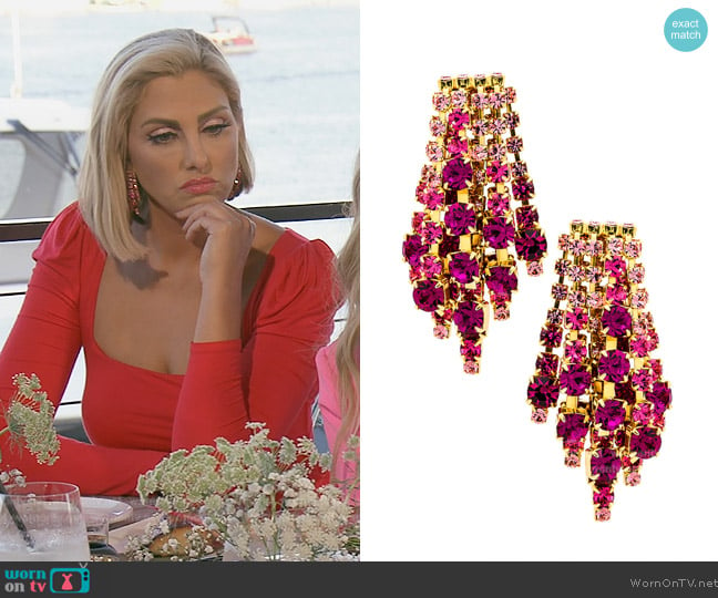 Elizabeth Cole Bette Earring worn by Gina Kirschenheiter on The Real Housewives of Orange County