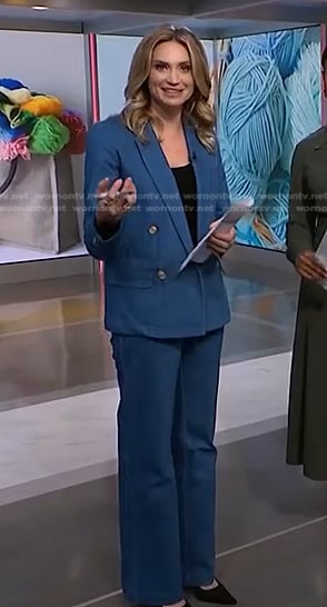 Ellison Barber's denim suit on NBC News Daily