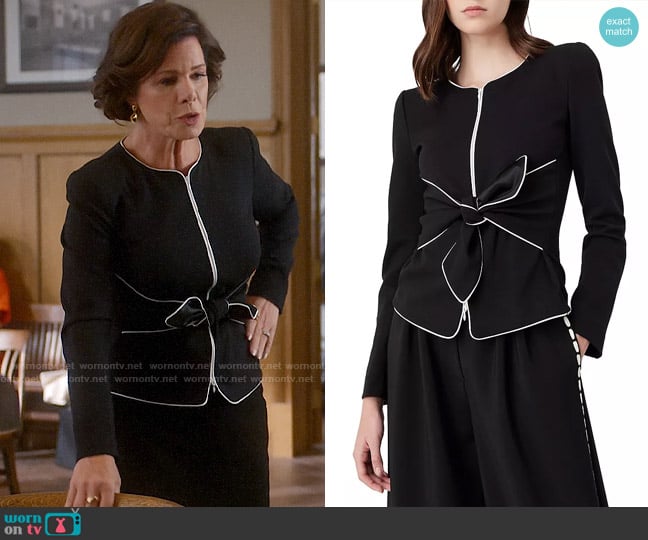 Emporio Armani Tie Front Blazer worn by Margaret Wright (Marcia Gay Harden) on So Help Me Todd