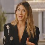 Erin’s black embellished blazer on The Real Housewives of New York City