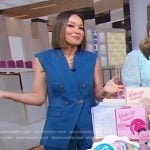 Eva’s denim vest and pants on Good Morning America