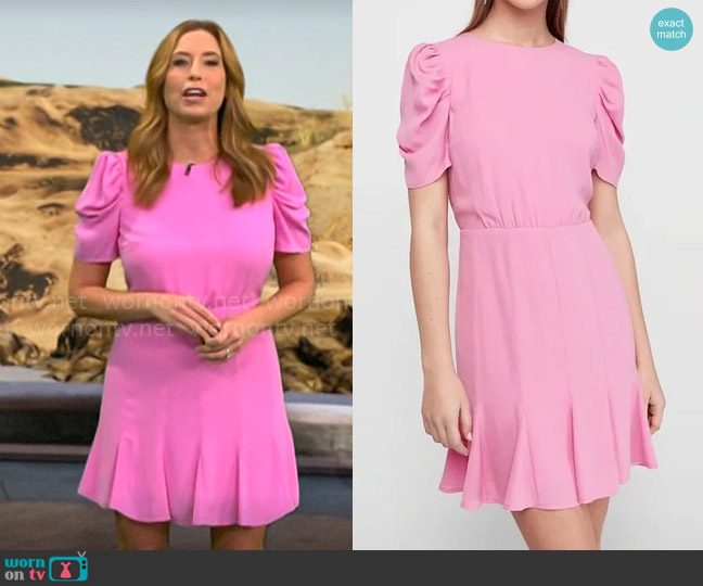 WornOnTV: Stephanie Abrams’ pink puff sleeve dress on CBS Mornings ...