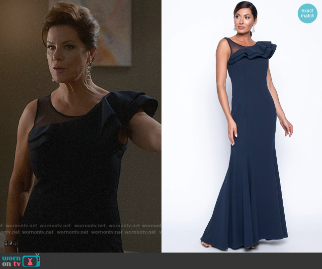 Frank Lyman Style 199257 Midnight Gown worn by Margaret Wright (Marcia Gay Harden) on So Help Me Todd