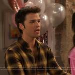 Freddie’s yellow plaid shirt on iCarly