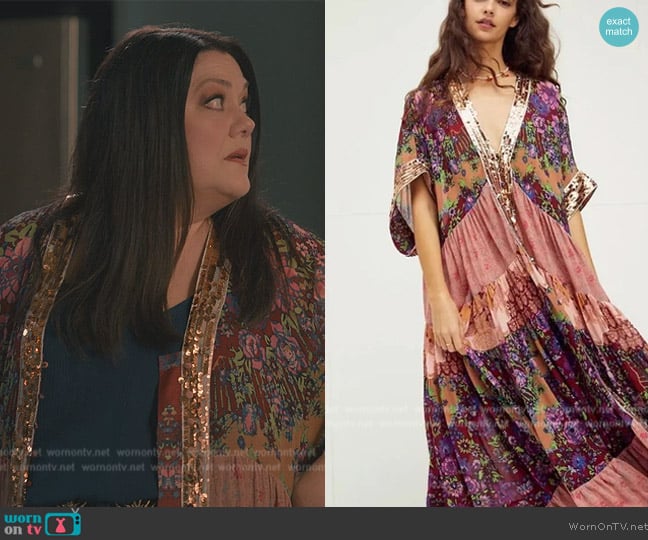 Free People One Fine Day Embellished Dress worn by Dana Sue Sullivan (Brooke Elliott) on Sweet Magnolias