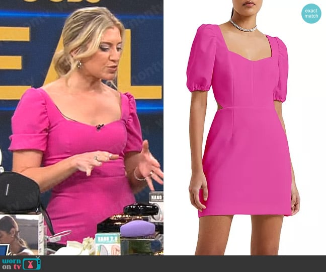 WornOnTV: Ashley Bellman’s pink puff sleeve dress on CBS Mornings ...