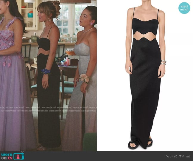 Galvan Siren Illusion Waist Gown worn by Taylor Jewel (Rain Spencer) on The Summer I Turned Pretty