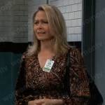 Gladys’ paisley print dress on General Hospital