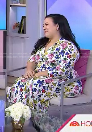 Gloria Calderón Kellett’s white floral print dress on Today