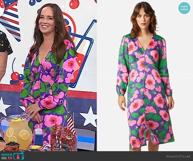 Gorman Wild Roses Dress worn by Maureen Petrosky on Today