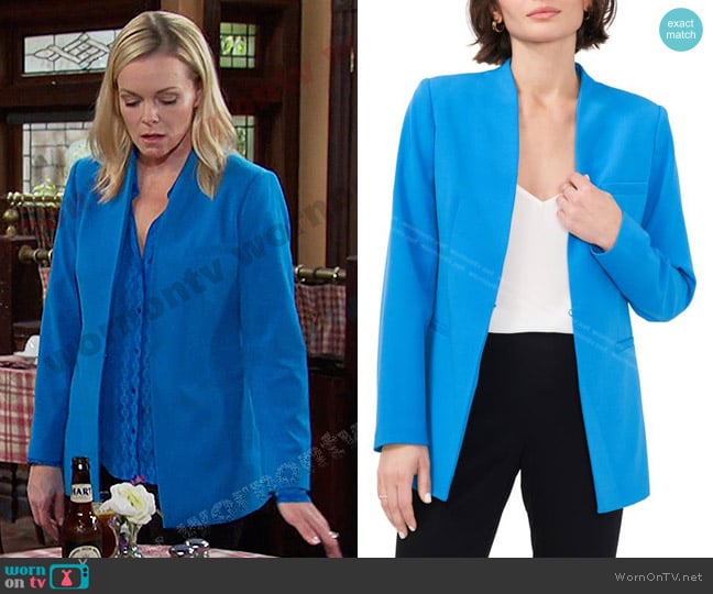 Halogen Open Front Blazer worn by Belle Brady (Martha Madison) on Days of our Lives