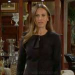 Heather’s black jacket on The Young and the Restless