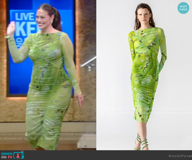 Hildur Yeoman The Wave Dress in Neon Pearl worn by Ashley Graham on Live with Kelly and Mark