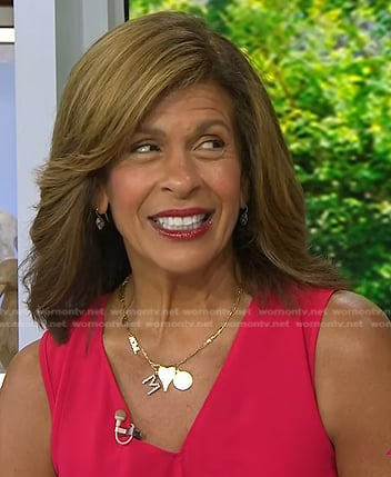 Hoda’s diamond drop earrings on Today