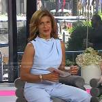 Hoda’s light blue sleeveless jumpsuit on Today